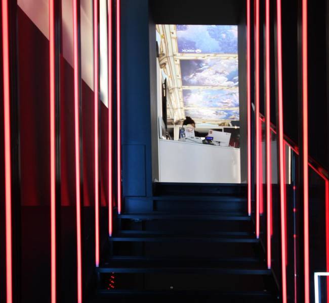 gamestop flagship milano retail design