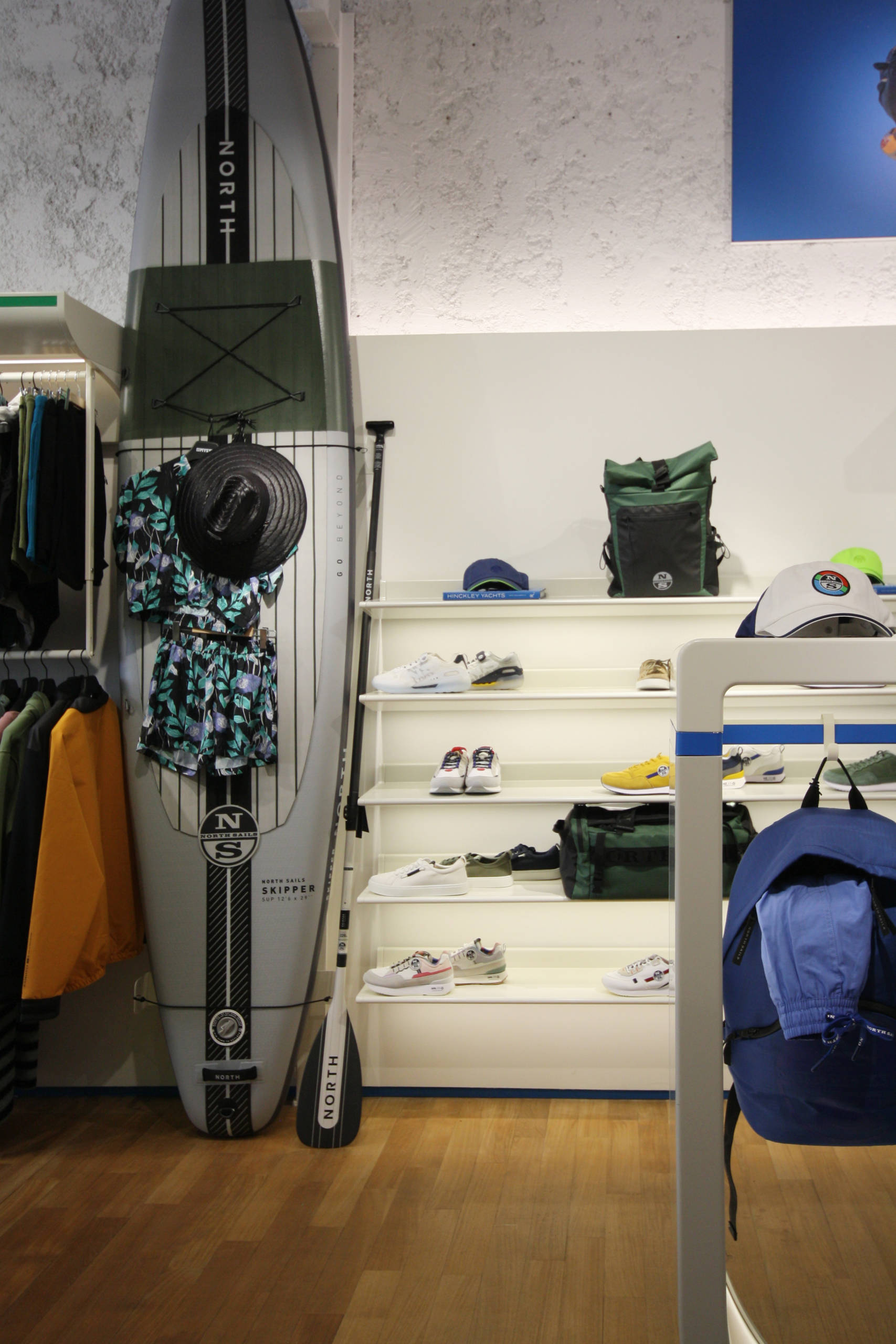 north Sails esposizione interna retail design