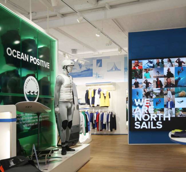 Retail design North sails saint tropez