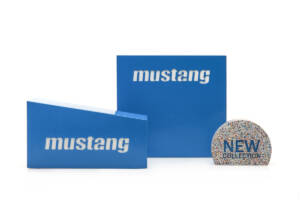 Confezioni Mustang blu con elemento in finto effetto pietra New Collection