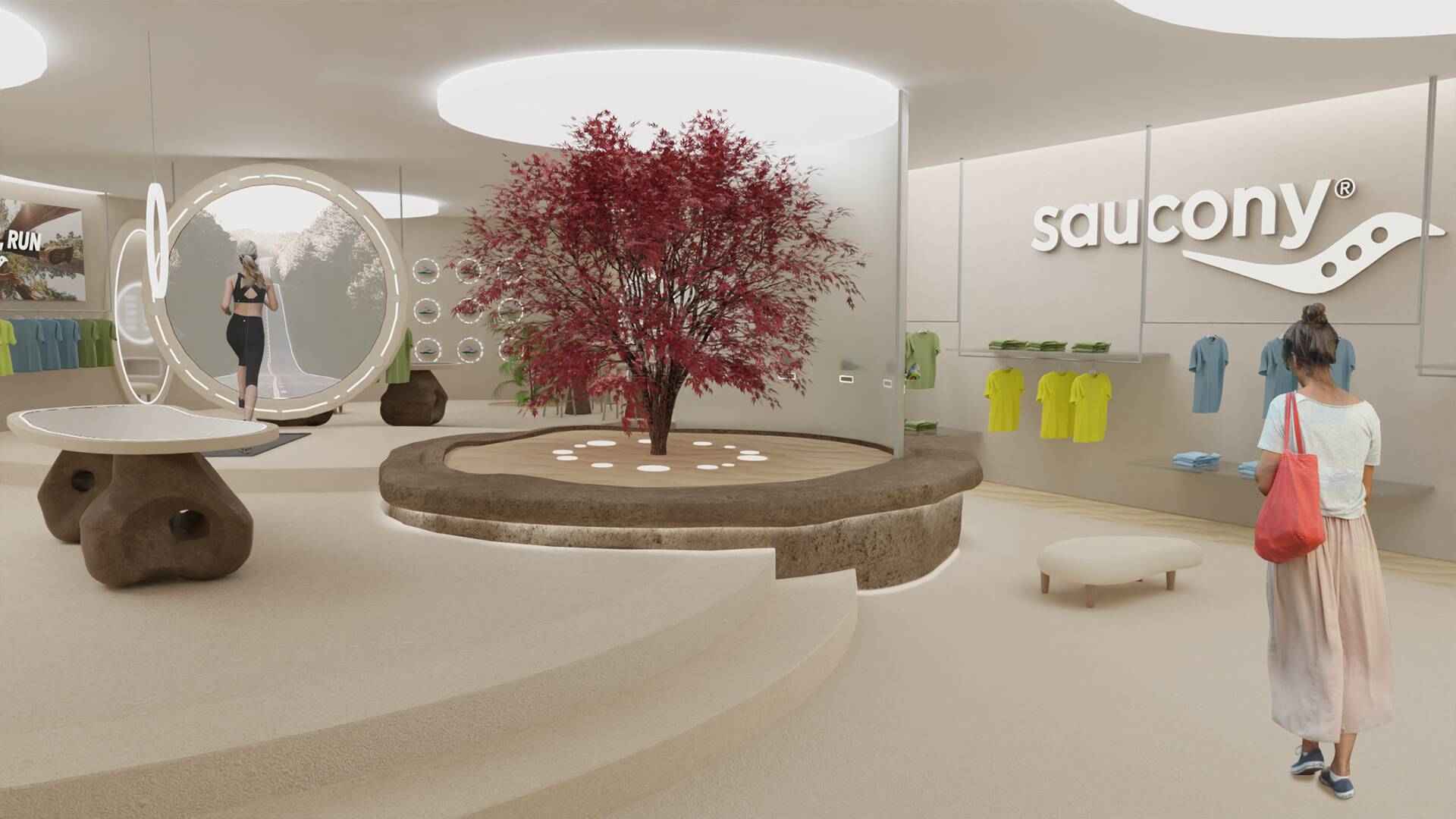 saucony induction zone concept retail design vanda