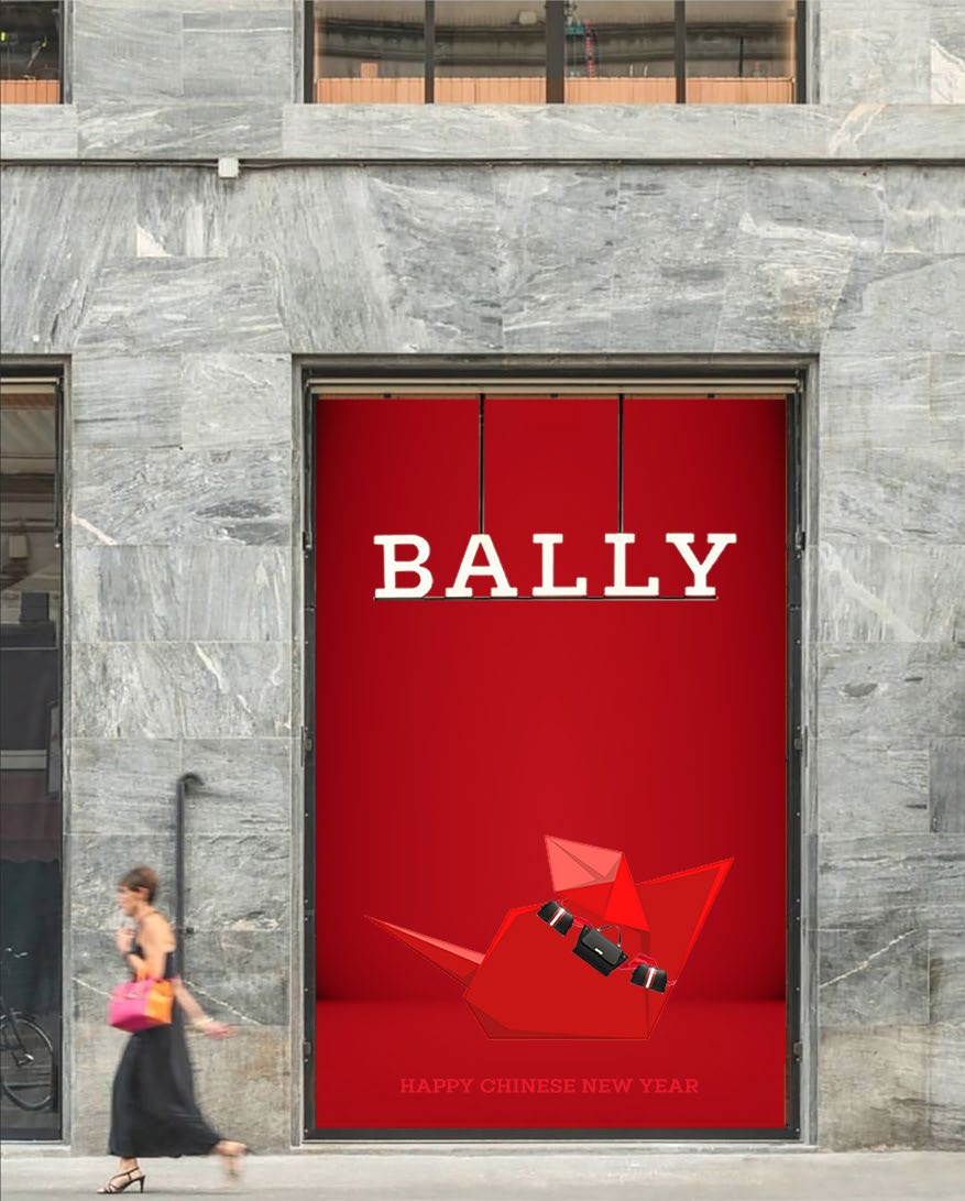 Bally Chinese New Year window display concept by VANDA Designers